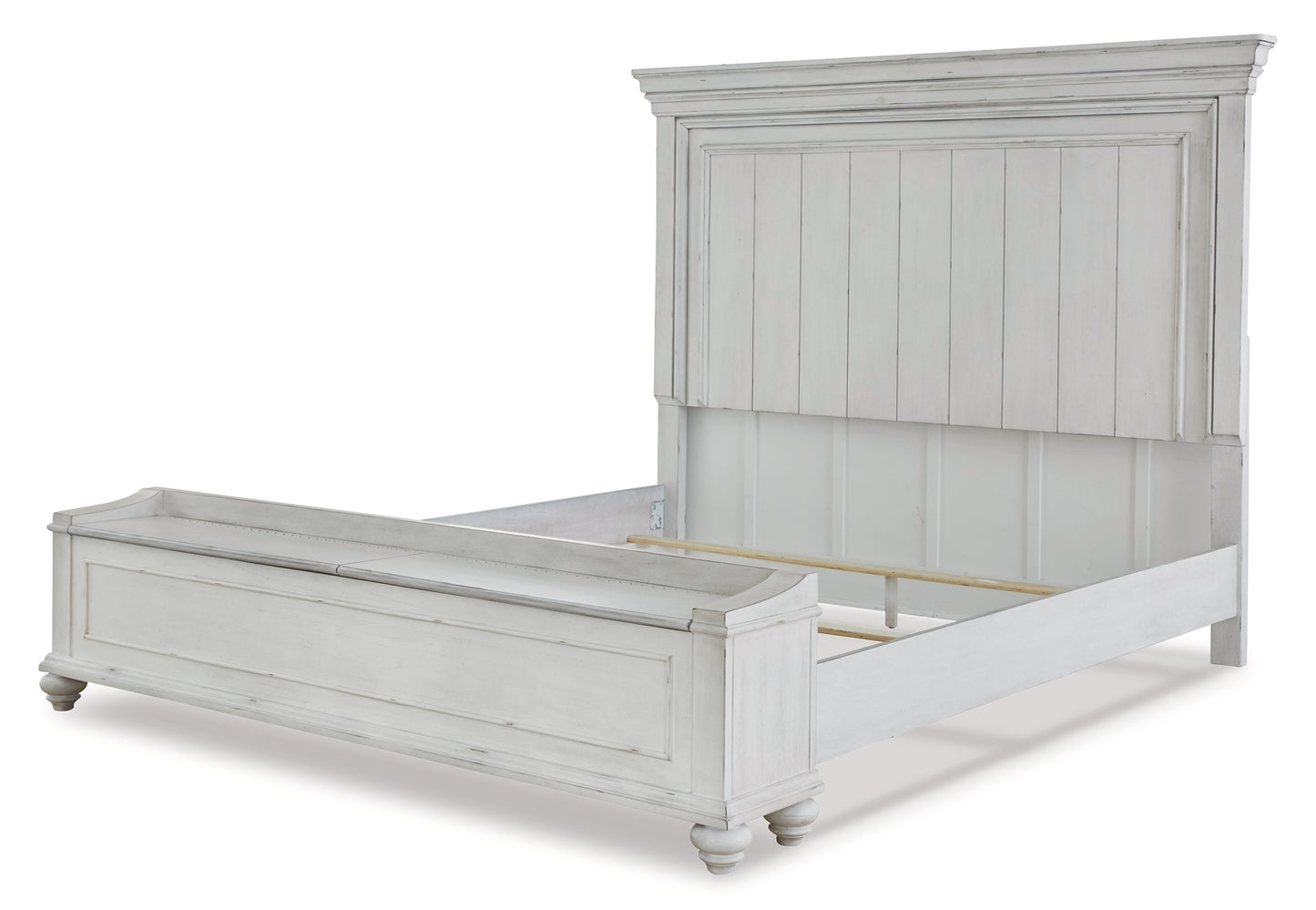 Kanwyn Panel Bed With Storage Bench