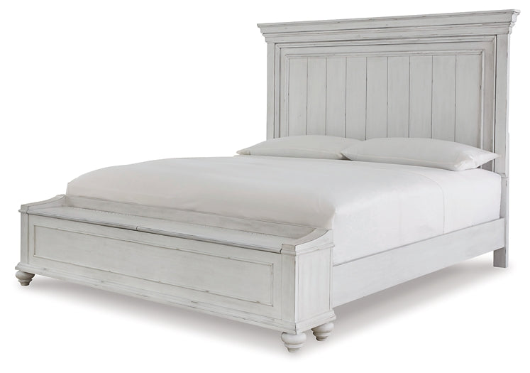 Kanwyn Panel Bed With Storage Bench