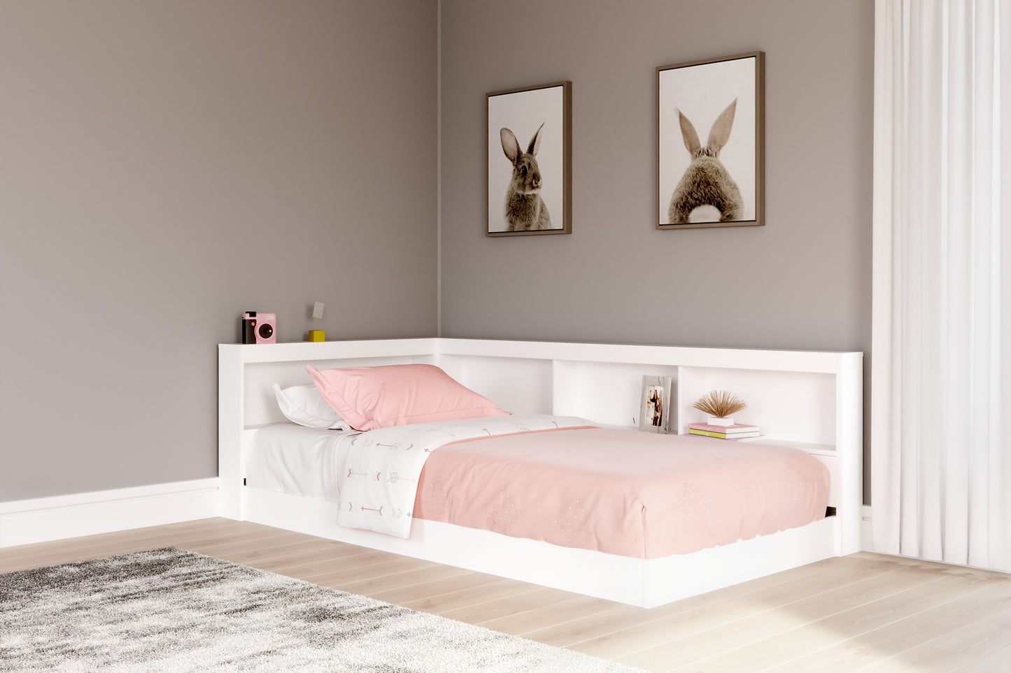 Piperton Bookcase Storage Bed