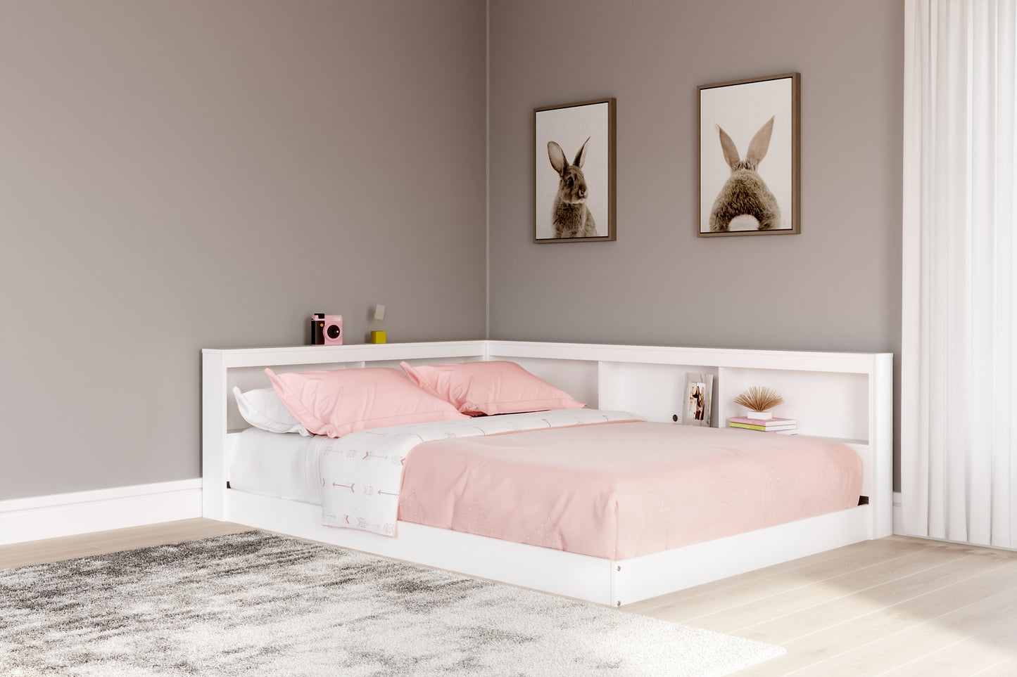 Piperton Bookcase Storage Bed