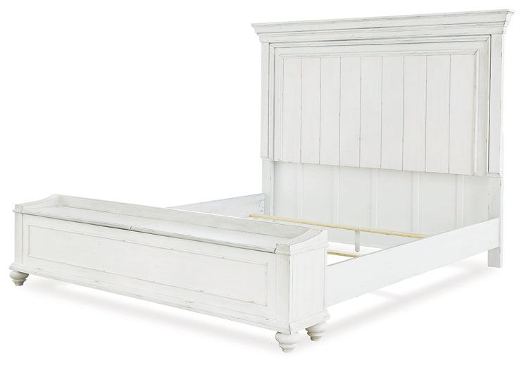 Kanwyn Panel Bed With Storage Bench