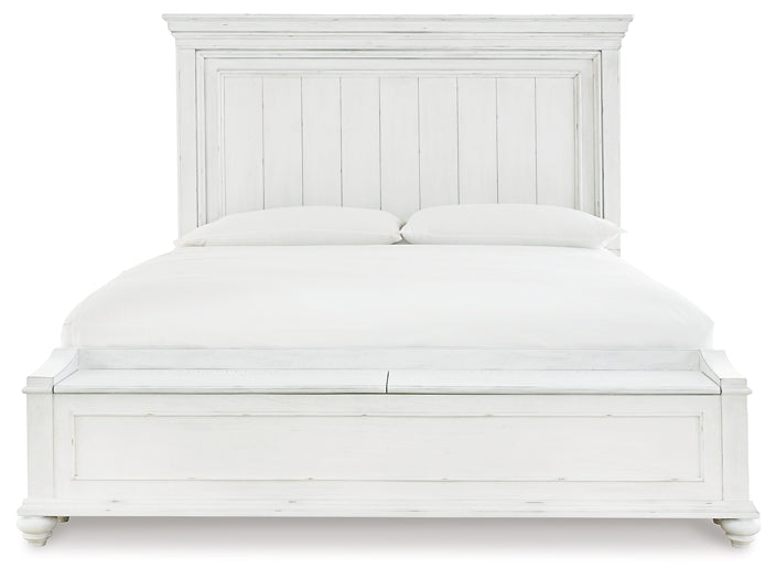 Kanwyn Panel Bed With Storage Bench