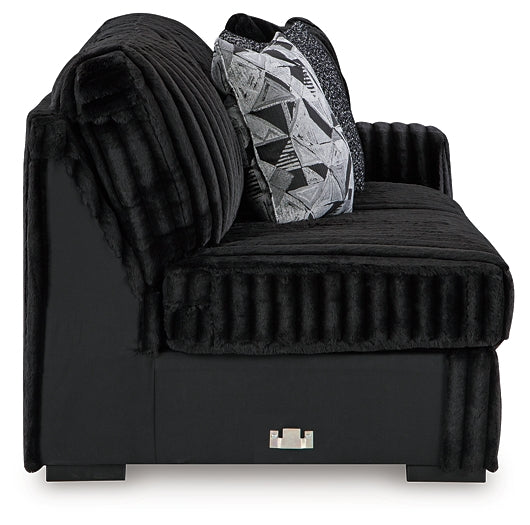 Midnight-Madness 3-Piece Sectional with Chaise