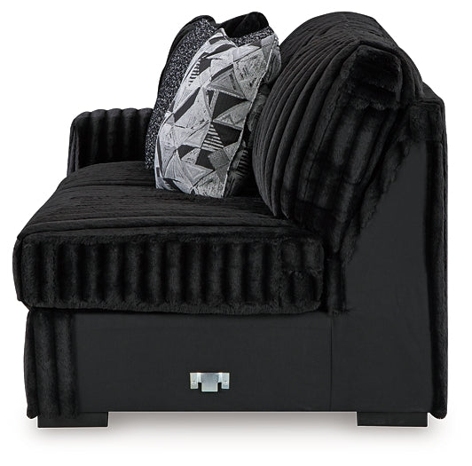 Midnight-Madness 3-Piece Sectional with Chaise