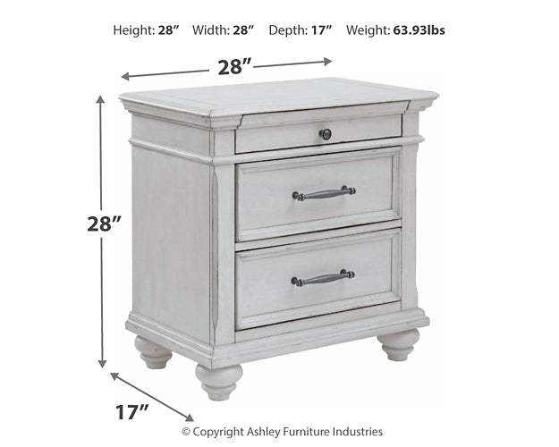 Kanwyn Three Drawer Night Stand