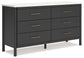 Cadmori Six Drawer Dresser