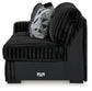 Midnight-Madness 3-Piece Sectional with Chaise
