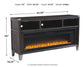 Todoe 65" TV Stand with Electric Fireplace