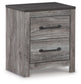 Bronyan Two Drawer Night Stand