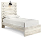 Cambeck Twin Panel Bed with Mirrored Dresser, Chest and 2 Nightstands