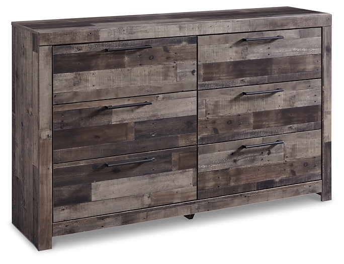 Derekson King Panel Bed with 4 Storage Drawers with Dresser