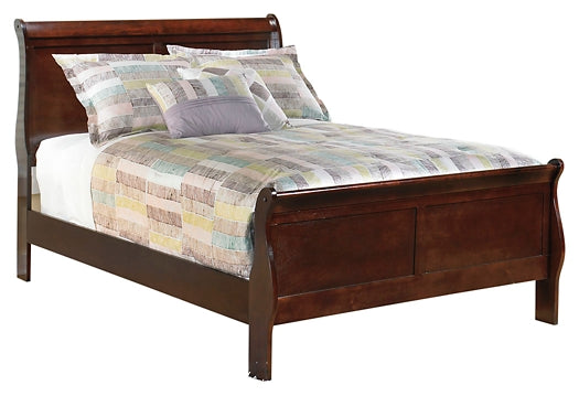 Alisdair Twin Sleigh Bed with Mirrored Dresser, Chest and 2 Nightstands