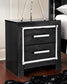 Kaydell King Panel Bed with Storage with Mirrored Dresser, Chest and 2 Nightstands