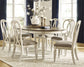 Realyn Dining Table and 6 Chairs with Storage