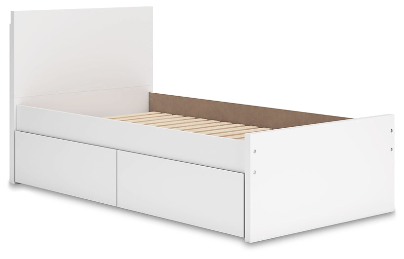 Onita  Panel Platform Bed With 1 Side Storage